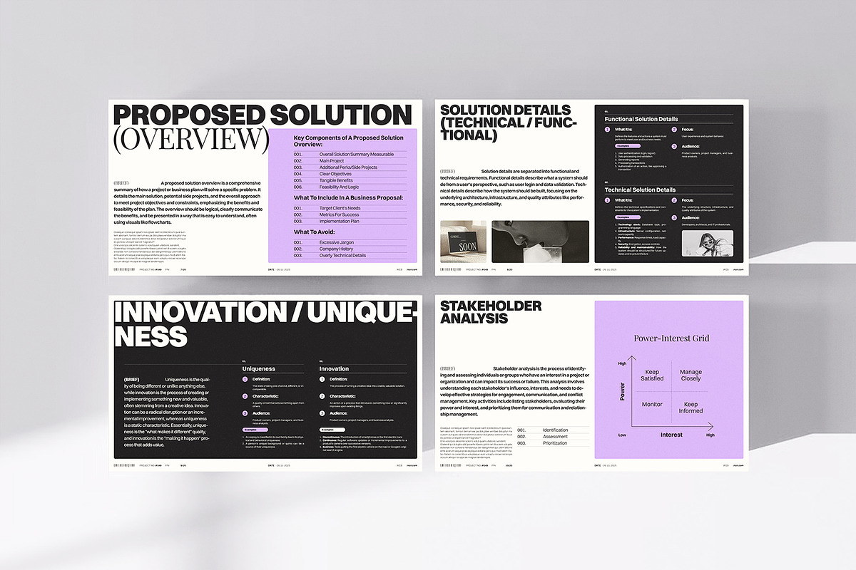 Minimalist Project Proposal Template, a Presentation Template by ArtisanaAura (Photo 11 of 15)