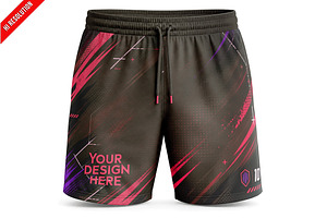 Athletic Shorts Mockup PSD