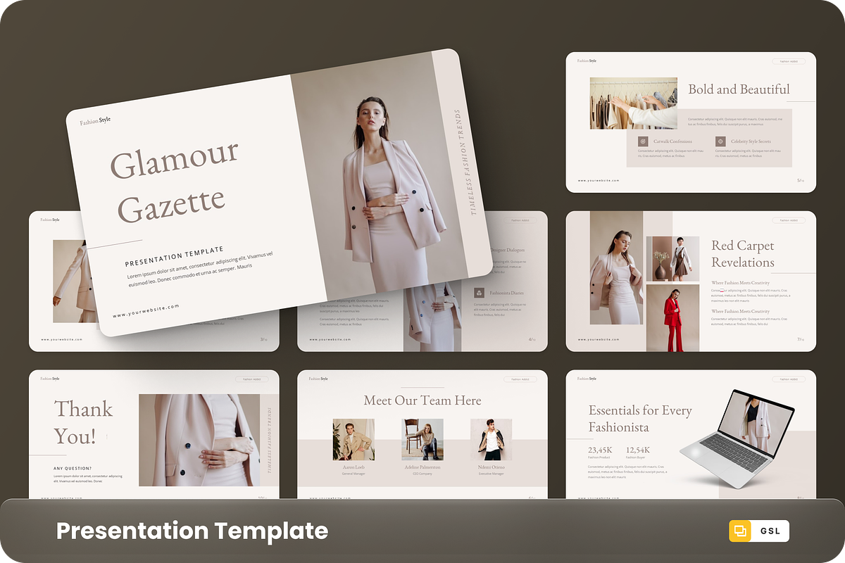 Glamour Gazzette - Fashion, a Presentation Template by GraphauseProject (Photo 1 of 6)
