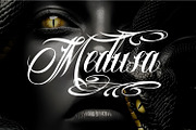 Faithless Edgy Tattoo Font, a Script Font by WhymoreArt (Thumbnail 6 of 12)