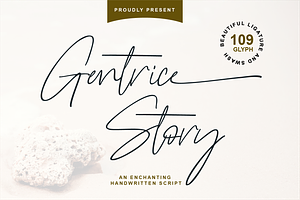 Gentrice Story - Handwritten Script