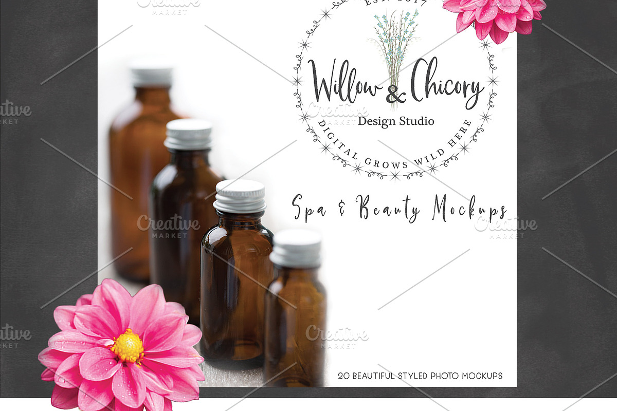 Spa & Beauty Mockup Styled Photos, a Beauty & Fashion Photo by Willow & Chicory (Photo 3 of 8)