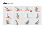 330 ml Energy Drink Can Mockup Set, a Packaging Mockup by PrimeMockup (Thumbnail 10 of 11)