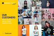 Surfers T-Shirt Mock-Up Set, a Shirt Mockup by Freeman Studio (Thumbnail 12 of 16)