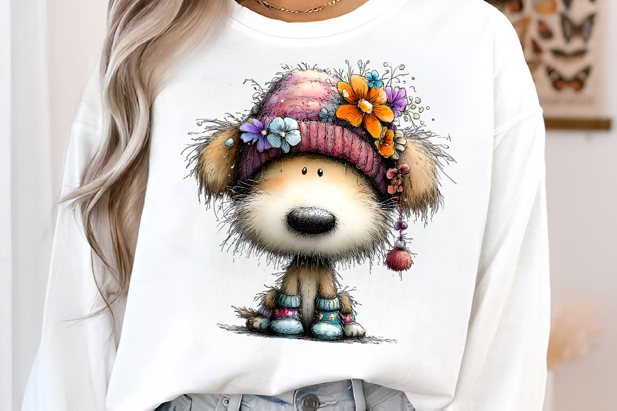 Whimsical Spring Dogs Clipart Bundle, an Illustration by GatewayDesign (Photo 2 of 5)