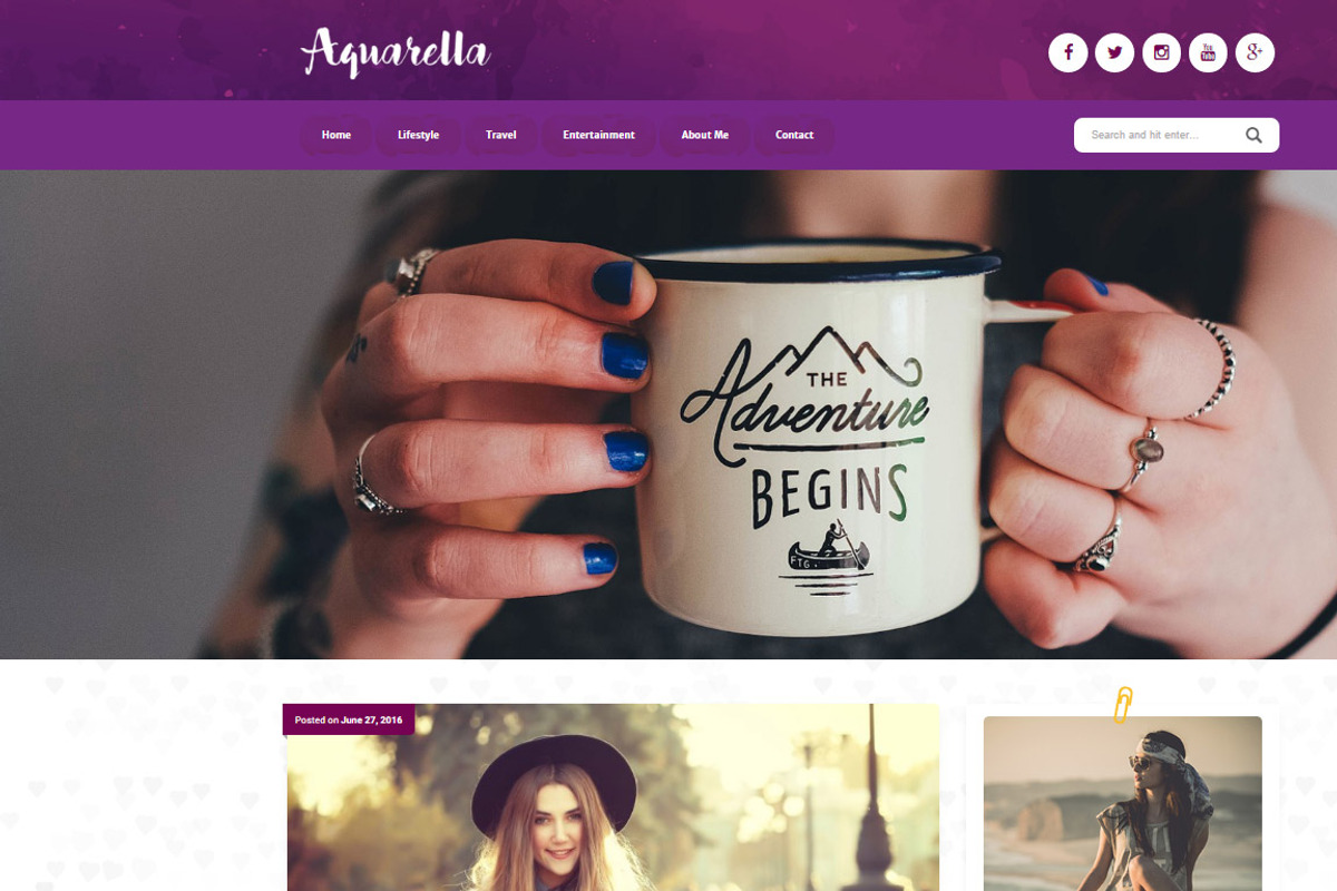 Aquarella - Elegant Wordpress Theme, a WordPress Template by ThemeBear (Photo 6 of 9)