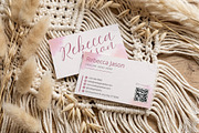 Feminine Business Card Canva Design, a Business Card Template by Arslan (Thumbnail 4 of 6)