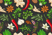 Hot pattern with herbs and spices, a Pattern Graphic by Primula`s shop (Thumbnail 3 of 3)