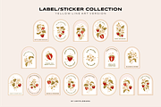 Vintage Strawberry & Floral Logo, an Object Graphic by Artflorara (Thumbnail 8 of 13)