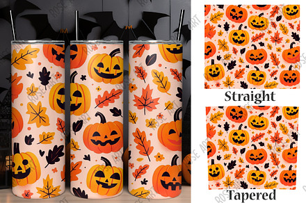 Halloween Pumpkins 20 oz Tumbler Wra