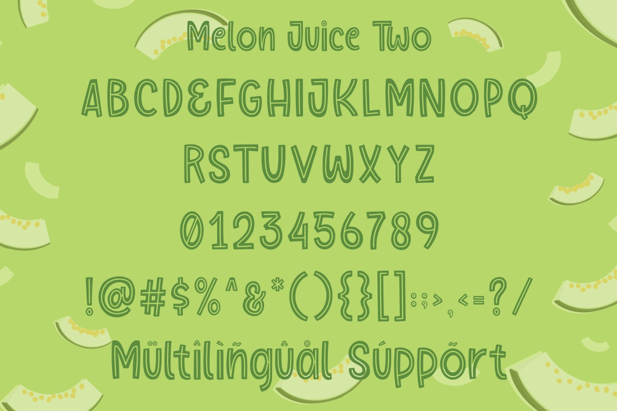 Melon Juice - Freshty Font preview 8