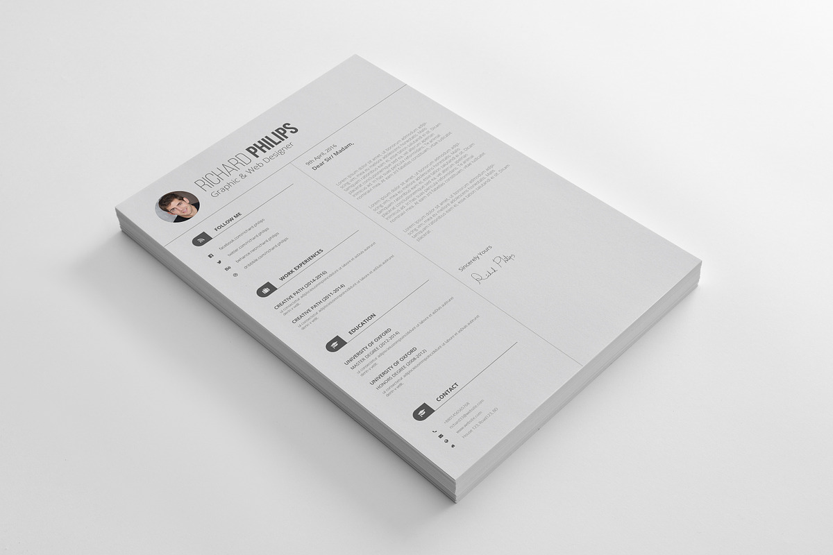 Resume, a Resume Template by art_ample (Photo 3 of 4)