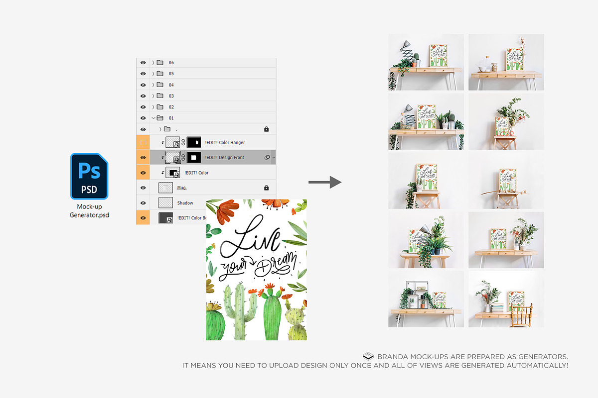 A4 Portrait Frame on Scenes Mock-up, a Print Template by Branda Keeps (Photo 18 of 20)