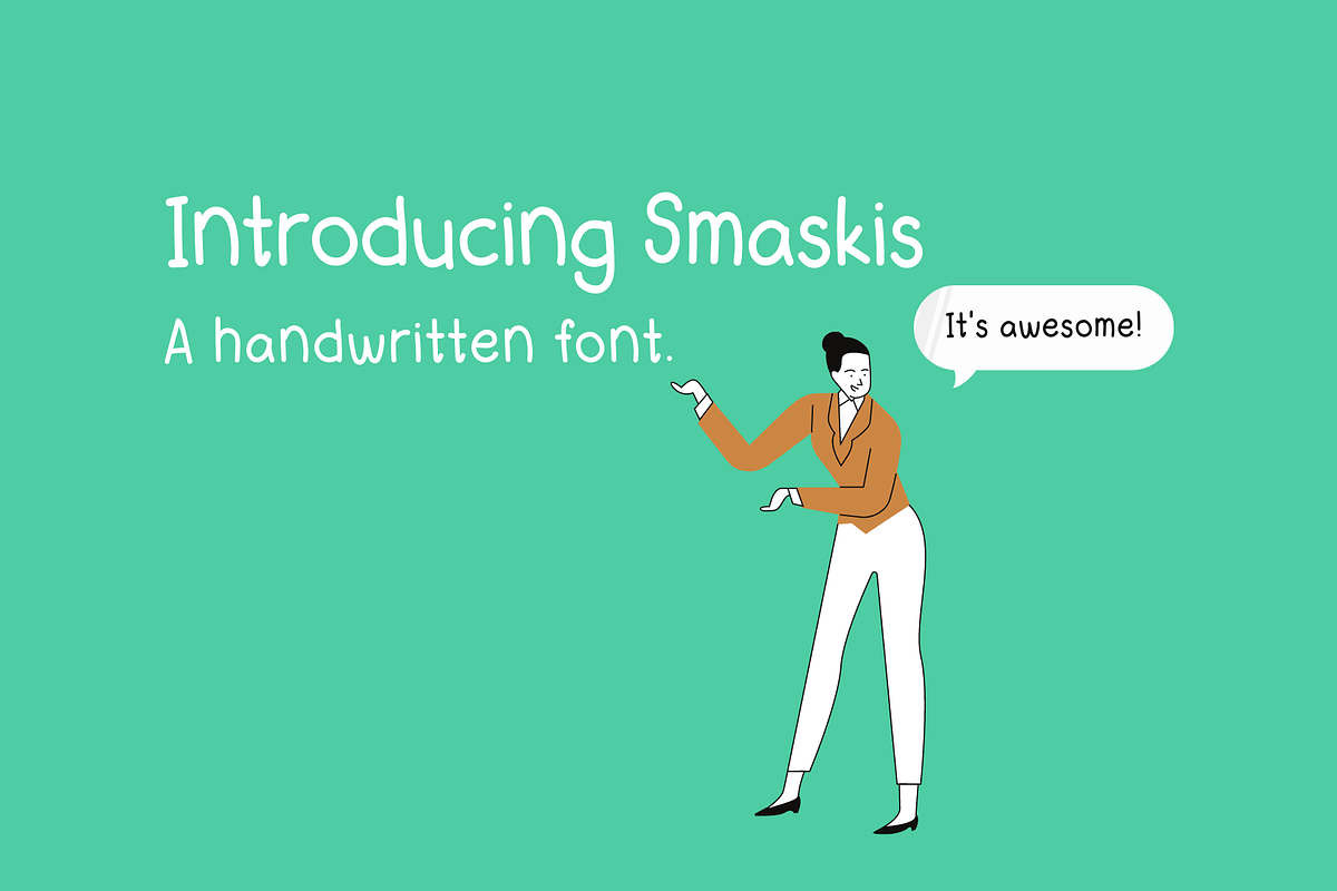 Smaskis Digital Notes Font, a Script Font by Sofia Skoog (Photo 2 of 10)