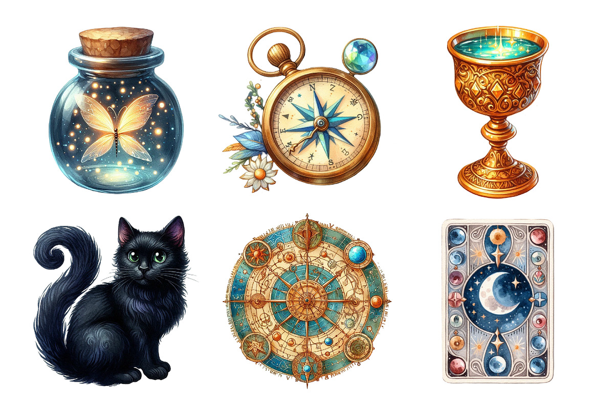 Magic Clipart Bundle Sublimation, an Illustration by Daily.Designs (Photo 2 of 5)