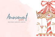 Amusement park, a Decorative Illustration by NellyaEgorova (Thumbnail 1 of 8)