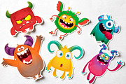 Candy Cloud - 6 Cute Monsters, a Decorative Illustration by D R A W K M A N (Thumbnail 3 of 6)