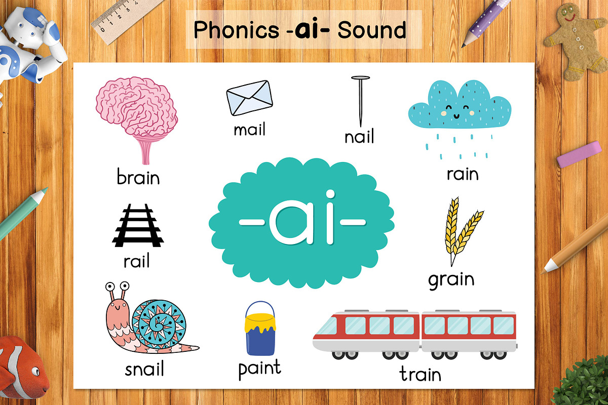 Phonics Objects Collection, an Education Illustration by Gulnara Sabirova (Photo 7 of 26)