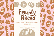 Bakery illustrations & patterns, a Food Illustration by Alenkakarabanova (Thumbnail 1 of 12)