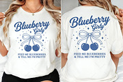 Cute Coquette Blueberry Girly PNG, an Illustration by OK Design (Thumbnail 4 of 5)