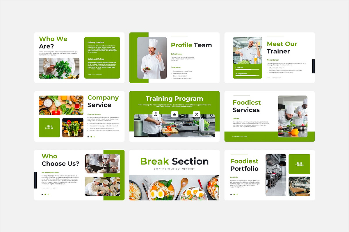 Foodiest Food Presentation Design, a Presentation Template by Kren Studio (Photo 2 of 10)