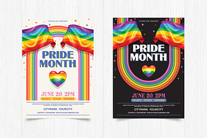 Pride Month Flyer template, a Flyer Template by DesignWorkz