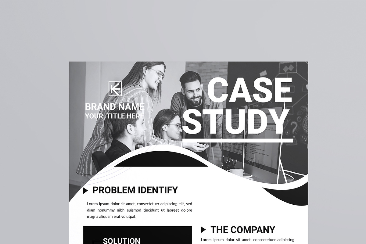 Black and White Business Case Study, a Stationery Template by MightyDesign (Photo 2 of 8)
