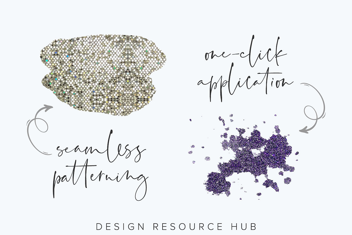 Photoshop Metallic Layer Styles, a Layer Style Add-On by Design Resource Hub (Photo 3 of 10)