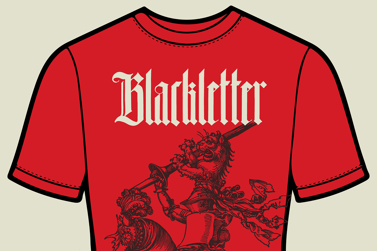 Durers Woodcut blackletter gothic, a Blackletter Font by kaer_shop (Photo 9 of 12)