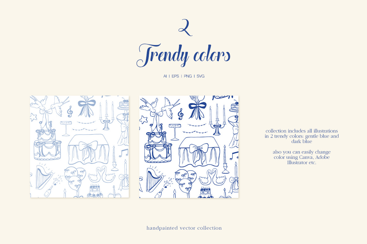 Whimsical Hand Drawn Set Wedding Day, an Object Illustration by ViktoriyaD (Photo 4 of 17)