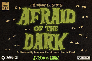Afraid of the Dark, a Font by Remedy667