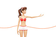 Jenny Swimsuit Character Promo Kit, a Person Illustration by Oleg Ribar (Thumbnail 20 of 27)