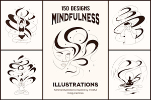 150 Mindfulness Illustration, a Person Illustration by Prosymbols