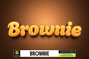 Brownie Text Effect, a Layer Style Add-On by dokudokunomi (Thumbnail 1 of 4)