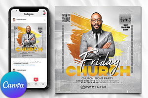 Church Conference Flyer, Canva Flyer, a Templates & Theme by Design Up