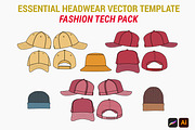 Essential Headwear Vector Mockup, an Illustration by S.i. Graphics (Thumbnail 1 of 6)