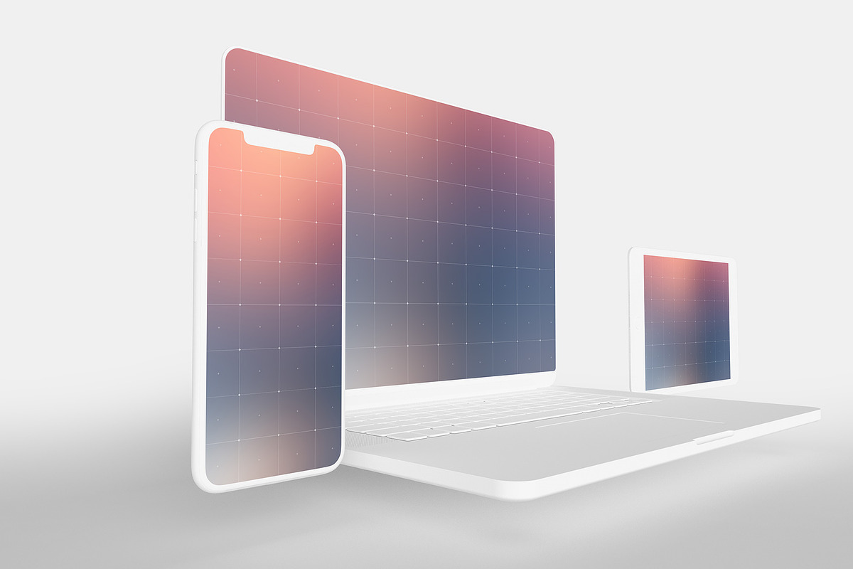 White Device Displays Mockup Pack, an iPhone Mockup by City Poster Mockups (Photo 4 of 15)