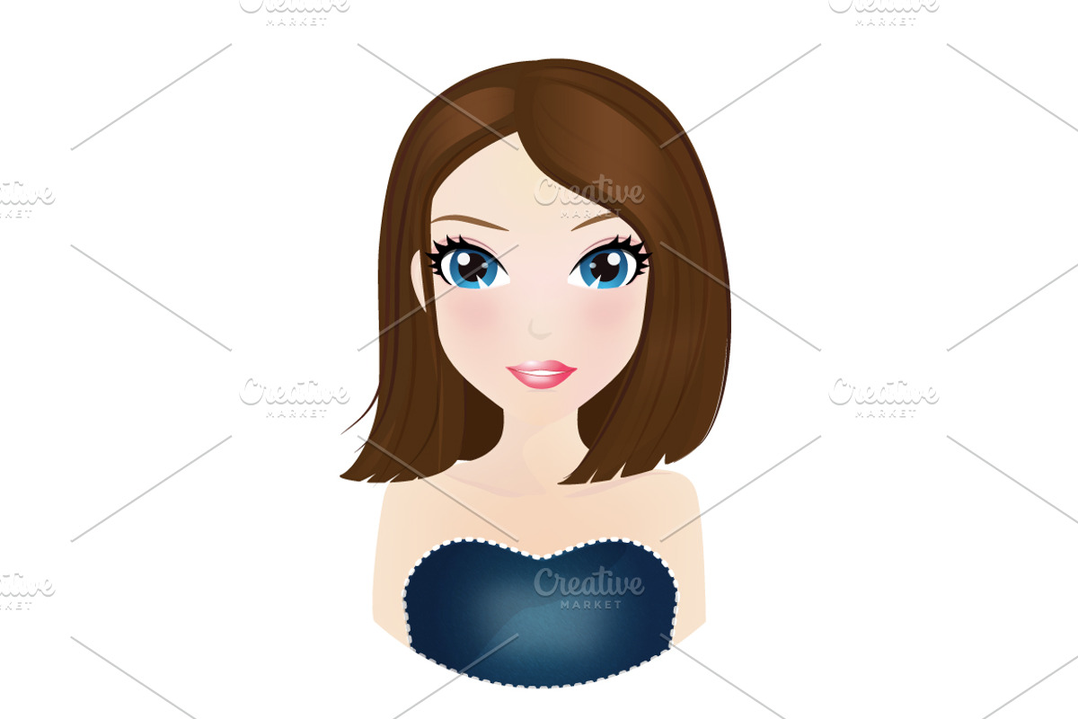 3 Different Pretty Girls, an Illustration by lavinialorena (Photo 2 of 4)