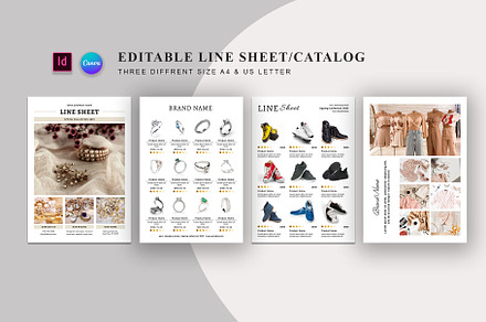 Line Sheet For Wholesale Template, a Stationery Template by Design Zone