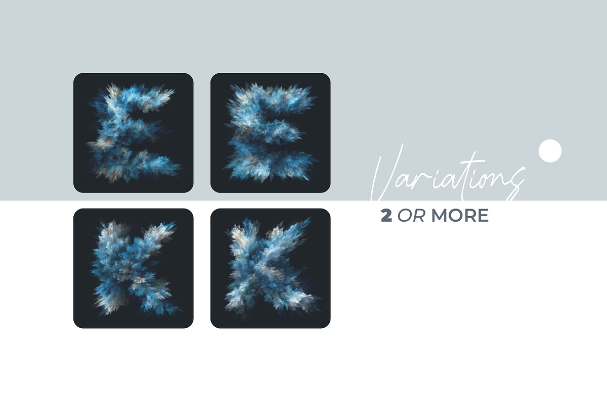 Frost Growths Letters Overlays, a Symbol Font by PhotoSpirit (Photo 2 of 8)