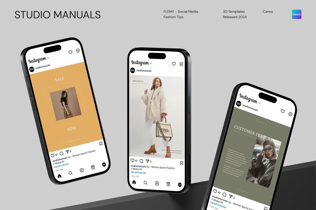 FLEMY – Social Media Fashion Tips, a Social Media Template by Studio Manuals (Photo 3 of 8)