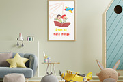 I can do hard thing Nurserywall art, a Poster Template by One Zer (Thumbnail 1 of 2)