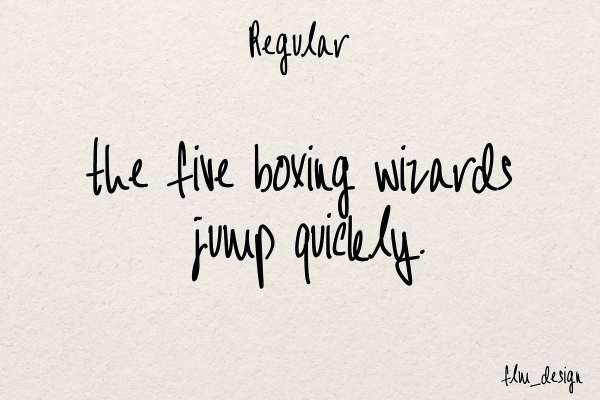 Tight Squeeze Real Handwriting Font, a Handwritten Font by Flm__design (Photo 3 of 4)