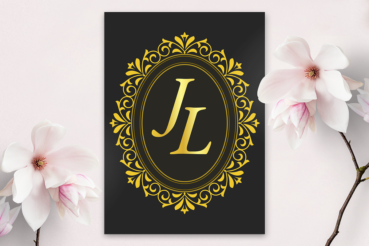Oval Ornamental Frame Vector Bundle, a Decorative Illustration by Kusumaillustration (Photo 16 of 16)