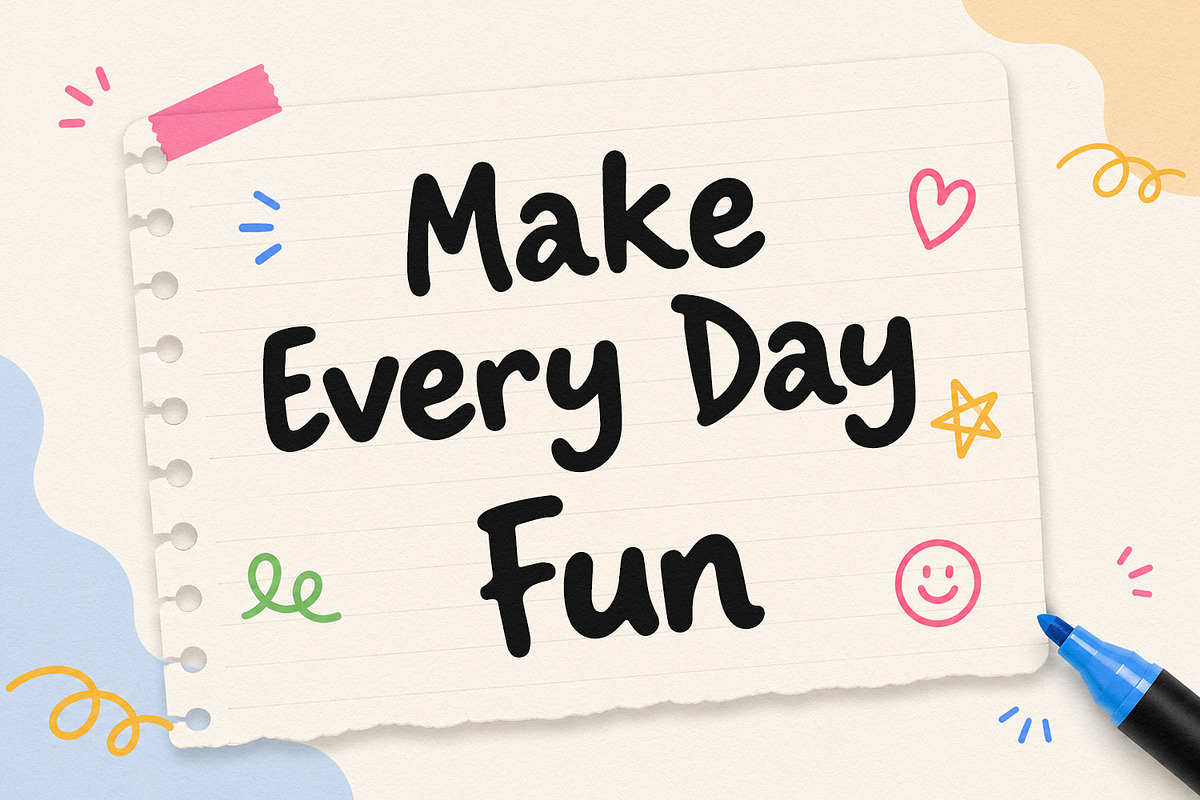 Drefiona Playful Rounded Font, a Handwritten Font by Maulana Creative (Photo 5 of 7)