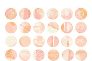 Peachy Beachy Instagram Icons