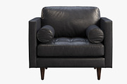 Briar Leather Chair brown and black, a Furniture 3D Model by 3dmitruk (Thumbnail 11 of 24)