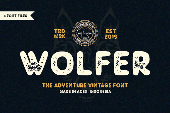 Wolfer The Adventure Vintage Font