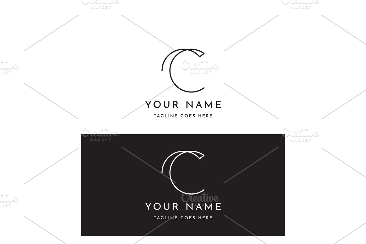 Geometric letter C initial logo., a Branding & Logo Template by LOGOCREATIVE