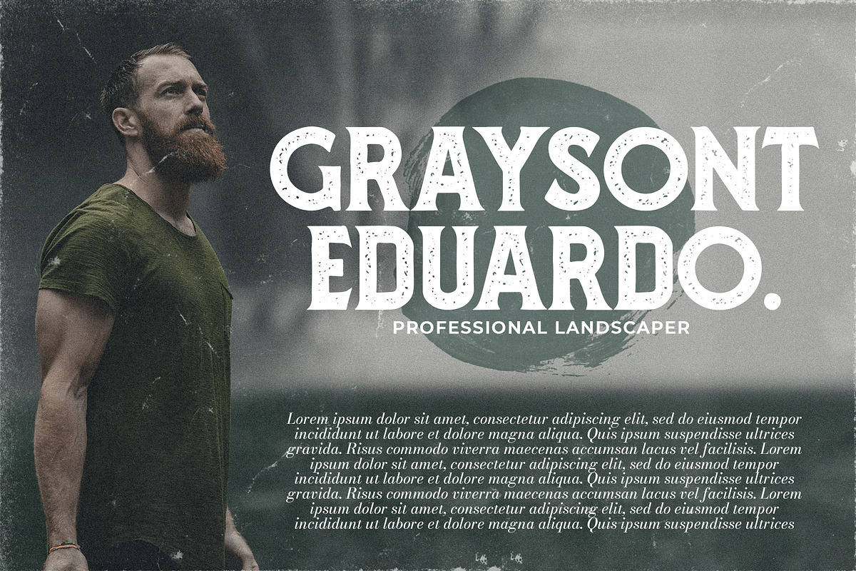 Gladius Vintage Display Typeface, a Sans Serif Font by edukka (Photo 7 of 8)